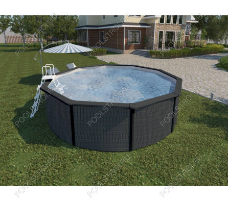 Морозоустойчивые бассейны MAGIC POOL (4,6х1,32м) (цвет ротанг)